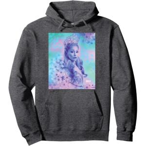 imageWicked For Good Glinda Close Up Florals Pullover HoodieDark Heather Grey