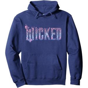 imageWicked For Good Glinda Elegant Logo Pullover HoodieNavy Blue