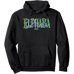 imageWicked For Good Glinda and Elphaba Name Overlay Pullover HoodieBlack