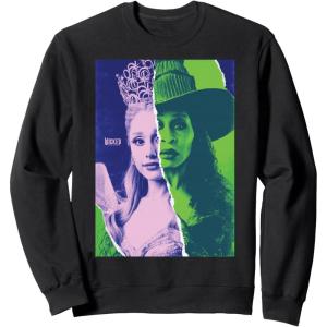 imageWicked For Good Glinda and Elphaba Split Portrait SweatshirtBlack