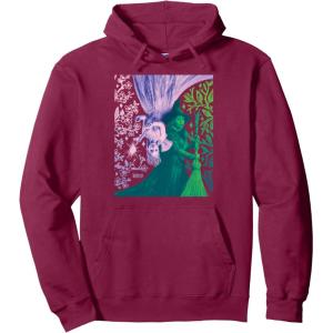 imageWicked For Good Glinda and Elphaba in Perfect Contrast Pullover HoodieBurgundy