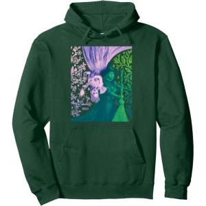 imageWicked For Good Glinda and Elphaba in Perfect Contrast Pullover HoodieDark Green