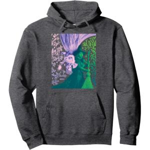 imageWicked For Good Glinda and Elphaba in Perfect Contrast Pullover HoodieDark Heather Grey