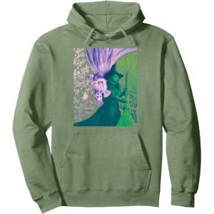 imageWicked For Good Glinda and Elphaba in Perfect Contrast Pullover HoodieSage Green