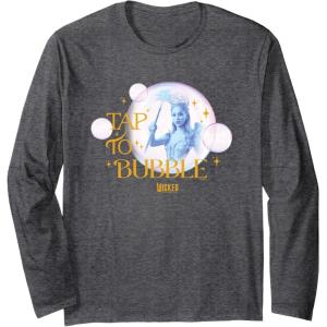 imageWicked For Good Tap to Bubble Long Sleeve TShirtDark Heather Grey