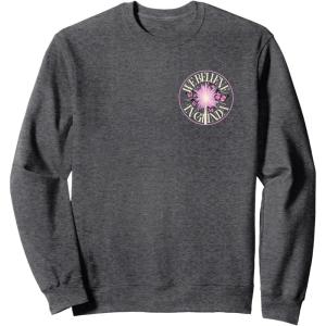 imageWicked For Good We Believe in Glinda Front ampamp Black SweatshirtDark Heather Grey