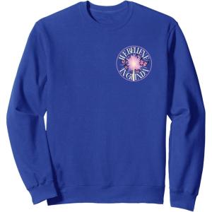 imageWicked For Good We Believe in Glinda Front ampamp Black SweatshirtRoyal Blue
