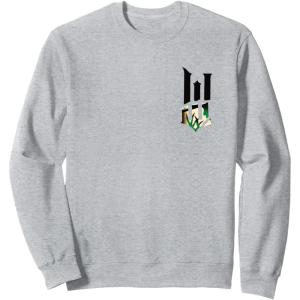 imageWicked For Good Wicked Witch Torn Poster Front And Back SweatshirtHeather Grey