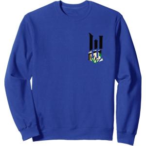 imageWicked For Good Wicked Witch Torn Poster Front And Back SweatshirtRoyal Blue