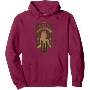 imageWicked Glinda Upland Floral Silhouette Pullover HoodieBurgundy