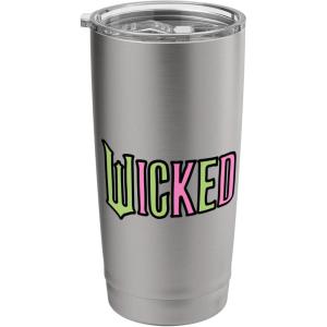 imageWicked Logo Pink And Green Playful Cartoon Style Stainless Steel Insulated TumblerBrushed Steel
