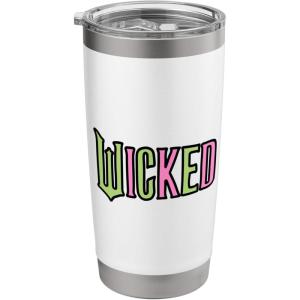 imageWicked Logo Pink And Green Playful Cartoon Style Stainless Steel Insulated TumblerWhite