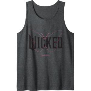 imageWicked Movie Logo Glinda Upland Tank TopDark Heather Grey