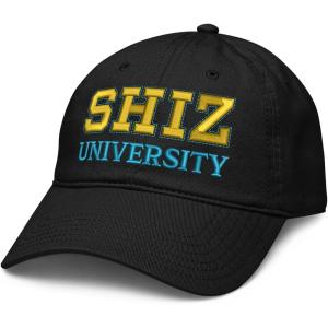 imageWicked Shiz University Adjustable Puff Embroidered Baseball HatBlack