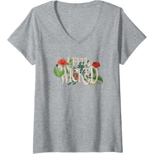 imageWomens Wicked For Good I Feel Wicked VNeck TShirtHeather Grey