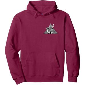 imageWicked For Good A Man Made of Tin Front ampamp Back Pullover HoodieBurgundy