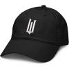 imageWicked Movie White W Logo Black Adjustable Puff Embroidered Baseball HatBlack