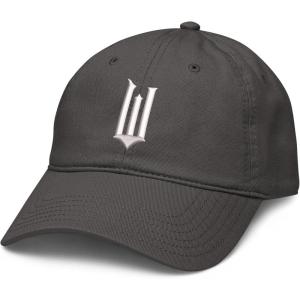 imageWicked Movie White W Logo Black Adjustable Puff Embroidered Baseball HatAsphalt Grey