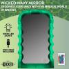 imageIdea Nuova Wicked The Movie LED Color Changing Light Up Wavy Wall Mirror 165quot H x 1028quot W