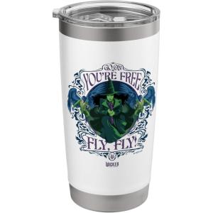 imageWicked For Good Elphaba Youre Free Fly Stainless Steel Insulated TumblerWhite