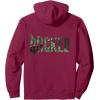 imageWicked For Good Torn Green Logo Front And Back Pullover HoodieBurgundy