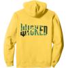imageWicked For Good Torn Green Logo Front And Back Pullover HoodieLemon Yellow