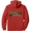 imageWicked For Good Torn Green Logo Front And Back Pullover HoodieRed