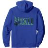 imageWicked For Good Torn Green Logo Front And Back Pullover HoodieRoyal Blue