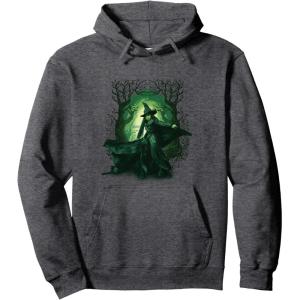 imageWicked For Good Elphaba Twirl in the Forest Pullover HoodieDark Heather Grey