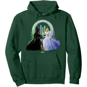 imageWicked For Good Glinda and Elphaba Friends Forever Changed Pullover HoodieDark Green