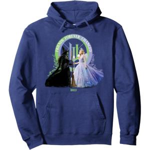 imageWicked For Good Glinda and Elphaba Friends Forever Changed Pullover HoodieNavy Blue