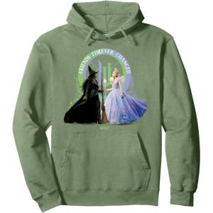 imageWicked For Good Glinda and Elphaba Friends Forever Changed Pullover HoodieSage Green