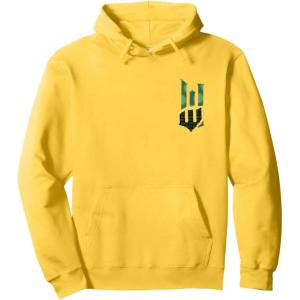 imageWicked For Good Torn Green Logo Front And Back Pullover HoodieLemon Yellow