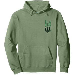 imageWicked For Good Torn Green Logo Front And Back Pullover HoodieSage Green