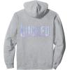 imageWicked For Good Bubble Shimmer Logo Front And Back Pullover HoodieHeather Grey