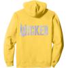 imageWicked For Good Bubble Shimmer Logo Front And Back Pullover HoodieLemon Yellow