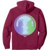 imageWicked For Good Face to Face Front ampamp Back Pullover HoodieBurgundy