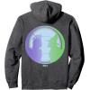 imageWicked For Good Face to Face Front ampamp Back Pullover HoodieDark Heather Grey