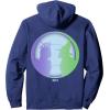 imageWicked For Good Face to Face Front ampamp Back Pullover HoodieNavy Blue