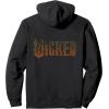 imageWicked For Good Forest Logo Front And Back Pullover HoodieBlack