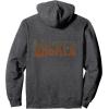 imageWicked For Good Forest Logo Front And Back Pullover HoodieDark Heather Grey