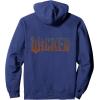 imageWicked For Good Forest Logo Front And Back Pullover HoodieNavy Blue