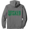 imageWicked For Good Fractured Green Logo Pullover HoodieAsphalt Grey