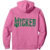 imageWicked For Good Fractured Green Logo Pullover HoodieBright Pink