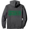 imageWicked For Good Fractured Green Logo Pullover HoodieDark Heather Grey