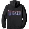 imageWicked For Good Glinda Elegant Logo Front And Back Pullover HoodieBlack