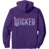 imageWicked For Good Glinda Elegant Logo Front And Back Pullover HoodiePurple
