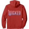 imageWicked For Good Glinda Elegant Logo Front And Back Pullover HoodieRed