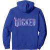 imageWicked For Good Glinda Elegant Logo Front And Back Pullover HoodieRoyal Blue