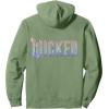 imageWicked For Good Glinda Elegant Logo Front And Back Pullover HoodieSage Green